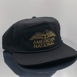 Vintage American National Sports Cap with adjustable back